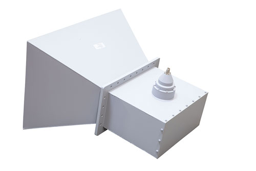 WR-1500 Waveguide Standard Gain Horn Antenna Operating From 490 MHz to 750 MHz, 10 dBi Gain with N Type Female Connector