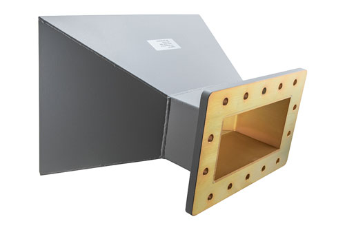 WR-770 Waveguide Standard Gain Horn Antenna Operating From 960 MHz to 1460 MHz, 10 dBi Gain with CPR-770F Flange