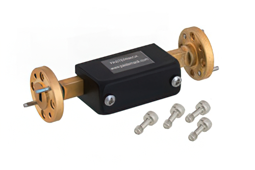 WR-15 Waveguide Fixed Attenuator, 30 dB, from 50 GHz to 75 GHz, UG-385/U Round Cover Flange