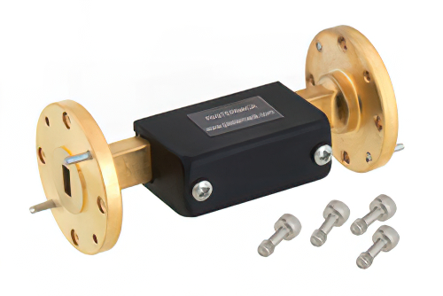 WR-22 Waveguide Fixed Attenuator, 30 dB, from 33 GHz to 50 GHz, UG-383/U Round Cover Flange