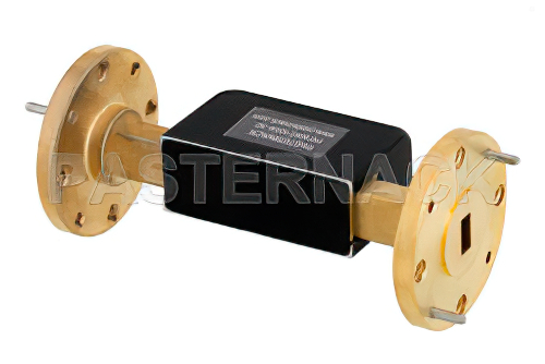 WR-22 Waveguide Fixed Attenuator, 30 dB, from 33 GHz to 50 GHz, UG-383/U Round Cover Flange