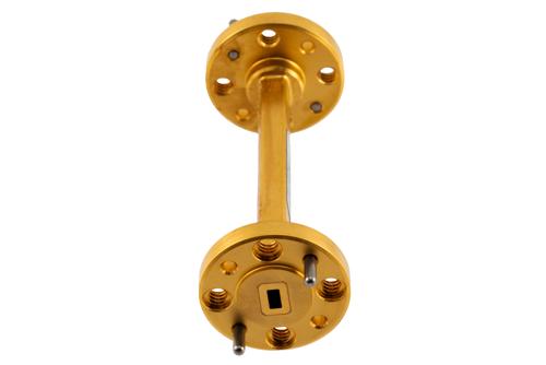 WR-12 Waveguide Fixed Attenuator, 10 dB, from 60 GHz to 90 GHz, UG-387/U Round Cover Flange, Rated to 0.1 Watt