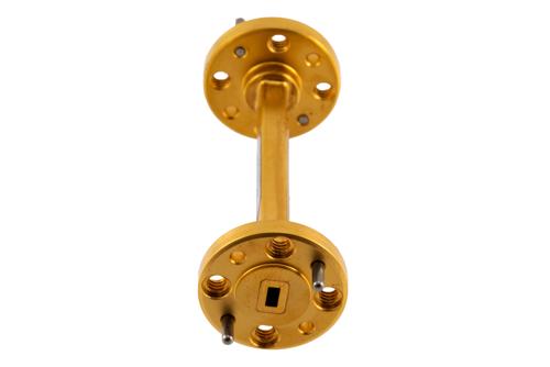 WR-12 Waveguide Fixed Attenuator, 10 dB, from 60 GHz to 90 GHz, UG-387/U Round Cover Flange, Rated to 0.1 Watt