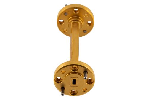 WR-12 Waveguide Fixed Attenuator, 20 dB, from 60 GHz to 90 GHz, UG-387/U Round Cover Flange, Rated to 0.1 Watt