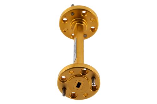 WR-12 Waveguide Fixed Attenuator, 20 dB, from 60 GHz to 90 GHz, UG-387/U Round Cover Flange, Rated to 0.1 Watt