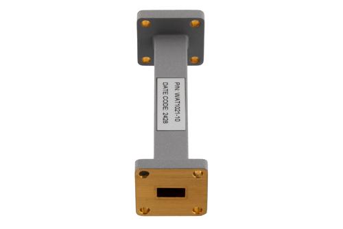 WR-34 Waveguide Fixed Attenuator, 10 dB, from 21.7 GHz to 33 GHz, UG-1530/U Square Cover Flange, Rated to 0.5 Watt