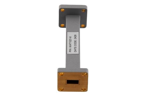 WR-34 Waveguide Fixed Attenuator, 6 dB, from 21.7 GHz to 33 GHz, UG-1530/U Square Cover Flange, Rated to 0.5 Watt