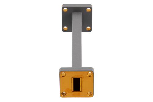 WR-42 Waveguide Fixed Attenuator, 10 dB, from 17.6 GHz to 26.7 GHz, UG-595/U Square Cover Flange, Rated to 1 Watt