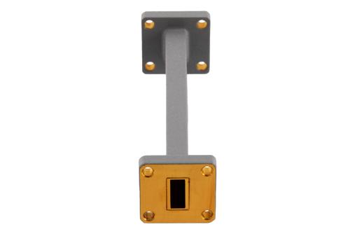 WR-42 Waveguide Fixed Attenuator, 20 dB, from 17.6 GHz to 26.7 GHz, UG-595/U Square Cover Flange, Rated to 1 Watt