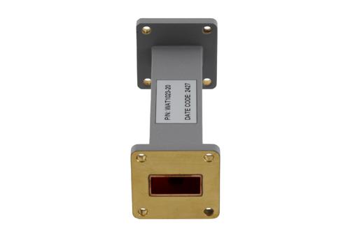 WR-90 Waveguide Fixed Attenuator, 20 dB, from 8.2 GHz to 12.4 GHz, UG-39/U Square Cover Flange, Rated to 2 Watt