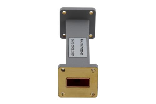 WR-90 Waveguide Fixed Attenuator, 20 dB, from 8.2 GHz to 12.4 GHz, UG-39/U Square Cover Flange, Rated to 2 Watt