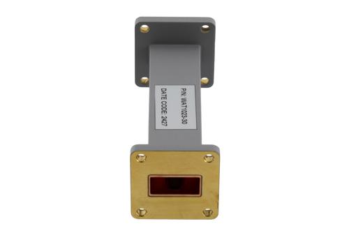 WR-90 Waveguide Fixed Attenuator, 30 dB, from 8.2 GHz to 12.4 GHz, UG-39/U Square Cover Flange, Rated to 2 Watt