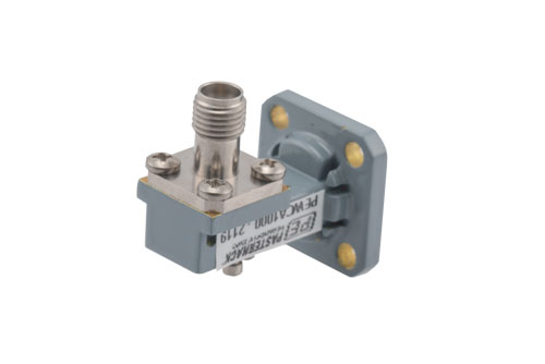 WR-28 UG-599/U Square Cover Flange to 2.92mm Female Waveguide to Coax Adapter Operating from 26.5 GHz to 40 GHz