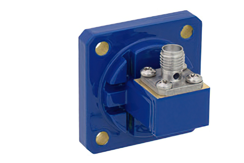 WR-51 Square Cover Flange to SMA Female Waveguide to Coax Adapter Operating From 15 GHz to 22 GHz, N Band