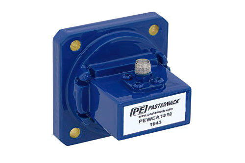 WR-112 UG-51/U Square Cover Flange to SMA Female Waveguide to Coax Adapter Operating From 7.05 GHz to 10 GHz, H Band