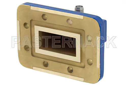 WR-112 CPR-112G Grooved Flange to SMA Female Waveguide to Coax Adapter Operating from 7.05 GHz to 10 GHz