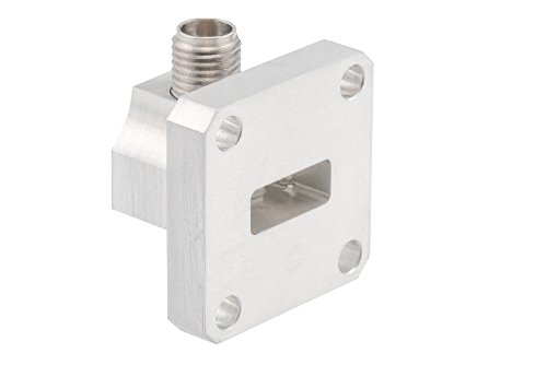WR-42 UG-597/U Square Cover Flange to 2.92mm Female Waveguide to Coax Adapter Operating from 18 GHz to 26.5 GHz