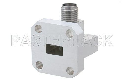 WR-28 UG-599/U Square Cover Flange to 2.92mm Female Waveguide to Coax Adapter Operating from 26.5 GHz to 40 GHz