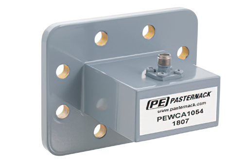 WR-159 CPR-159G Grooved Flange to SMA Female Waveguide to Coax Adapter Operating from 4.9 GHz to 7.05 GHz