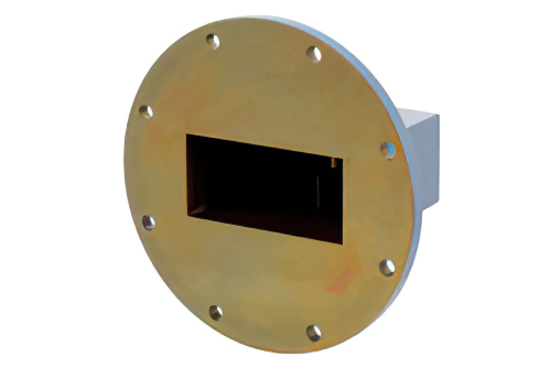 WR-284 UG-584/U Round Cover Flange to N Female Waveguide to Coax Adapter Operating from 2.6 GHz to 3.95 GHz