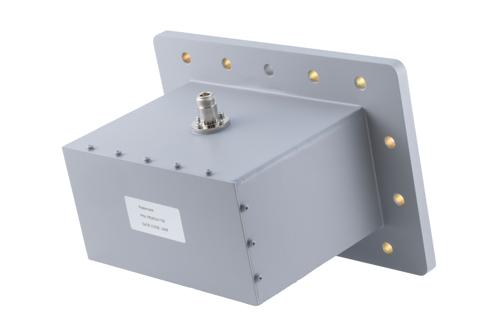 WR-770 CPR770F Flange to N-Type Female Waveguide to Coax Adapter Operating From 0.96 GHz to 1.46 GHz