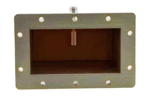 WR-650 CPR650F Flange to N-Type Female Waveguide to Coax Adapter Operating From 1.13 GHz to 1.73 GHz