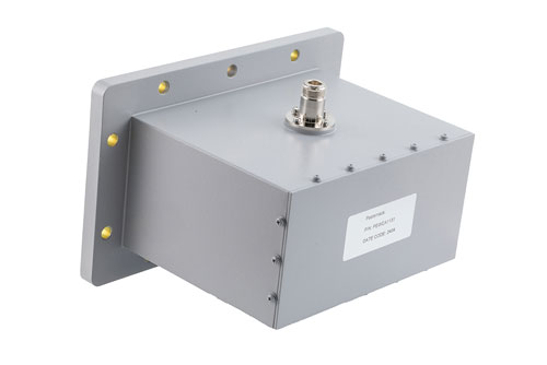 WR-650 CPR650F Flange to N-Type Female Waveguide to Coax Adapter Operating From 1.13 GHz to 1.73 GHz