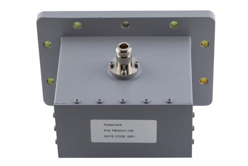 WR-510 CPR510F Flange to N-Type Female Waveguide to Coax Adapter Operating From 1.45 GHz to 2.2 GHz