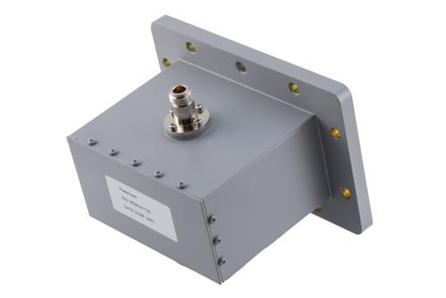 WR-510 CPR510F Flange to N-Type Female Waveguide to Coax Adapter Operating From 1.45 GHz to 2.2 GHz