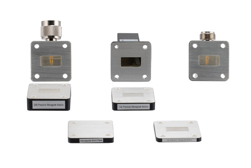 WR-75 Calibration Kit Including Waveguide to Coax Adapter, Termination, Short, and Offsets Components Operating From 9.84 to 15 GHz