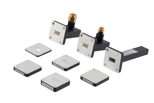 WR-34 Calibration Kit Including Waveguide to Coax Adapter, Termination, Short, and Offsets Components Operating From 21.7 to 33 GHz
