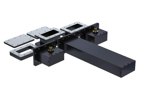 WR-430 Calibration Kit Including Waveguide to Coax Adapter, Termination, Short, and Offsets Components Operating From 1.72 to 2.61 GHz