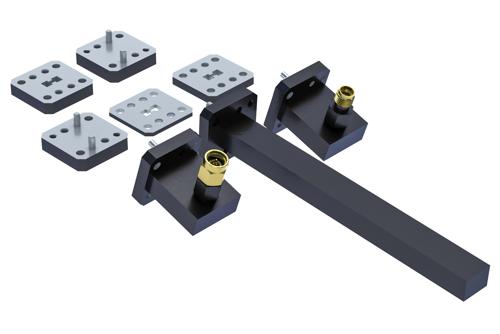 WRD-180 Calibration Kit Including Waveguide to Coax Adapter, Termination, Short, and Offsets Components Operating From 18 to 40 GHz