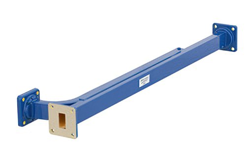 WR-62 Waveguide 30 dB Broadwall Coupler, UG-419/U Square Cover Flange, E-Plane Coupled Port, 12.4 GHz to 18 GHz, Copper Alloy