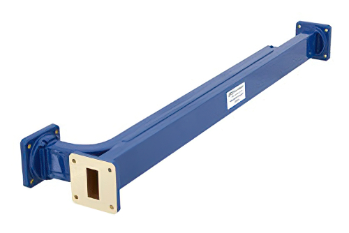 WR-112 Waveguide 10 dB Broadwall Coupler, UG-51/U Square Cover Flange, E-Plane Coupled Port, 7.05 GHz to 10 GHz, Copper Alloy