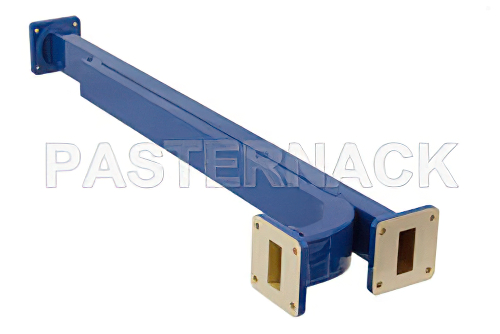 WR-112 Waveguide 10 dB Broadwall Coupler, UG-51/U Square Cover Flange, E-Plane Coupled Port, 7.05 GHz to 10 GHz, Copper Alloy