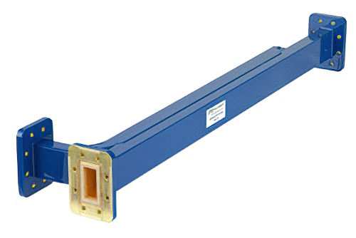 WR-112 10 dB Directional Waveguide Broadwall Coupler, CPR-112G Grooved Flange, E-Plane Coupled Port, 7.05 GHz to 10 GHz