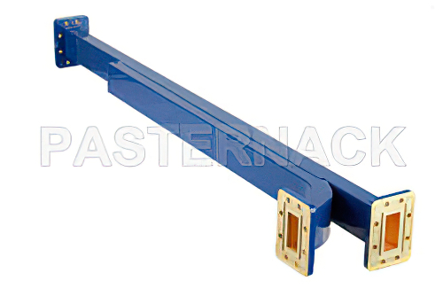 WR-137 Waveguide 20 dB Broadwall Coupler, CPR-137G Flange, E-Plane Coupled Port, 5.85 GHz to 8.2 GHz, Copper Alloy