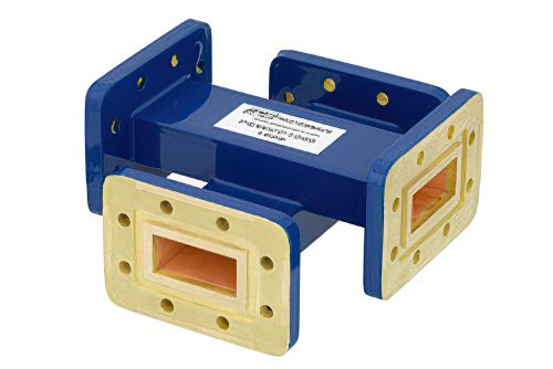 WR-112 Waveguide 30 dB Crossguide Coupler, CPR-112G Flange, 7.05 GHz to 10 GHz, Bronze