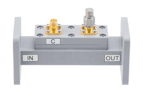 WR-90 Waveguide 50 dB Loop Coupler, UG Cover Flange, SMA Female Coupled Port, 8.2 GHz to 12.5 GHz, Aluminum
