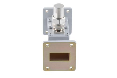 WR-112 Waveguide 30 dB Loop Coupler, UG Cover Flange, N Female Coupled Port, 6.57 GHz to 9.99 GHz, Aluminum