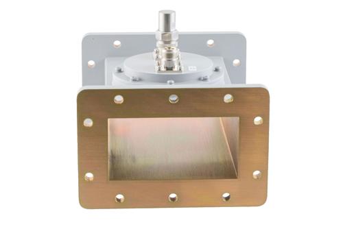 WR-430 Waveguide 40 dB Loop Coupler, CPR430F Flange, N Female Coupled Port, 1.72 GHz to 2.61 GHz, Aluminum