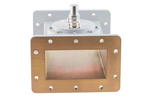 WR-430 Waveguide 40 dB Loop Coupler, CPR430F Flange, N Female Coupled Port, 1.72 GHz to 2.61 GHz, Aluminum