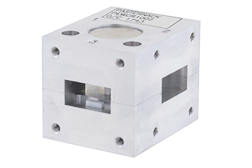 WR-75 Waveguide Circulator, 10 GHz to 15 GHz, 18 dB min Isolation, Cover Flange, Aluminum