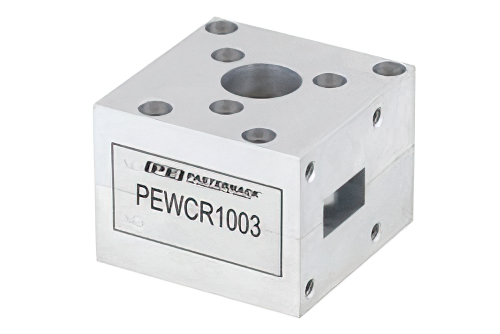 WR-62 Waveguide Circulator, 12.4 GHz to 18 GHz, 18 dB min Isolation, Cover Flange, Aluminum