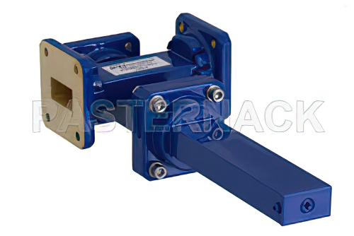 WR-75 Waveguide 30 dB Crossguide Coupler, 3 Port Square Cover Flange, 10 GHz to 15 GHz, Bronze