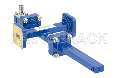 WR-34 Waveguide 20 dB Crossguide Coupler, UG-1530/U Square Cover Flange, 2.92mm Female Coupled Port, 22 GHz to 33 GHz, Bronze