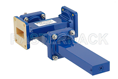 WR-112 Waveguide 40 dB Crossguide Coupler, UG-51/U Square Cover Flange, SMA Female Coupled Port, 7.05 GHz to 10 GHz, Bronze