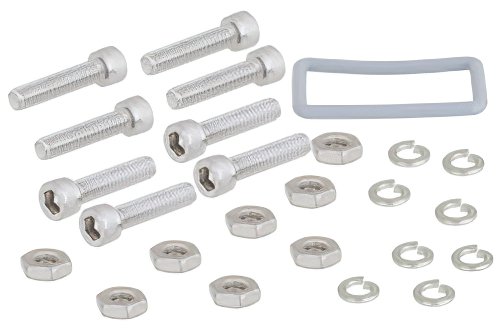 WR-90 Waveguide Gasket kit, CPR90 Grooved Flange, Non-Conductive