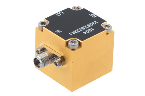 Waveguide Converter Mixer WR-15 From 50 GHz to 75 GHz, IF from DC to 25 GHz And LO Power of +13 dBm, UG-385/U Flange, V Band